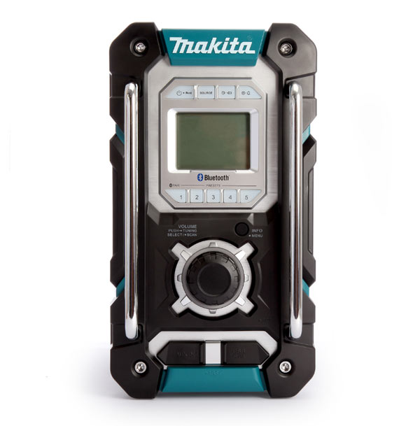 Makita DMR108 Frontansicht - Baustellenradio von Makita, Bosch, Metabo ...